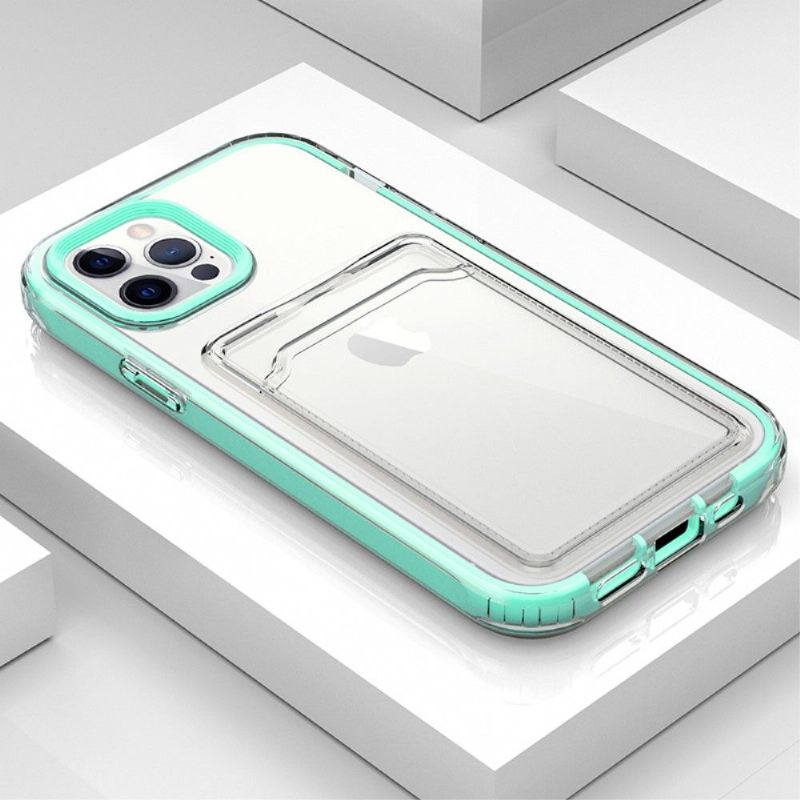 Θήκη iPhone 13 Pro Max Διαφανή Χρώματα Άκρων Θήκης Κάρτας