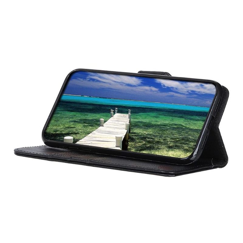 Θήκη Flip Realme 8 / 8 Pro Κάτοχος Κάρτας Khazneh Leather Effect