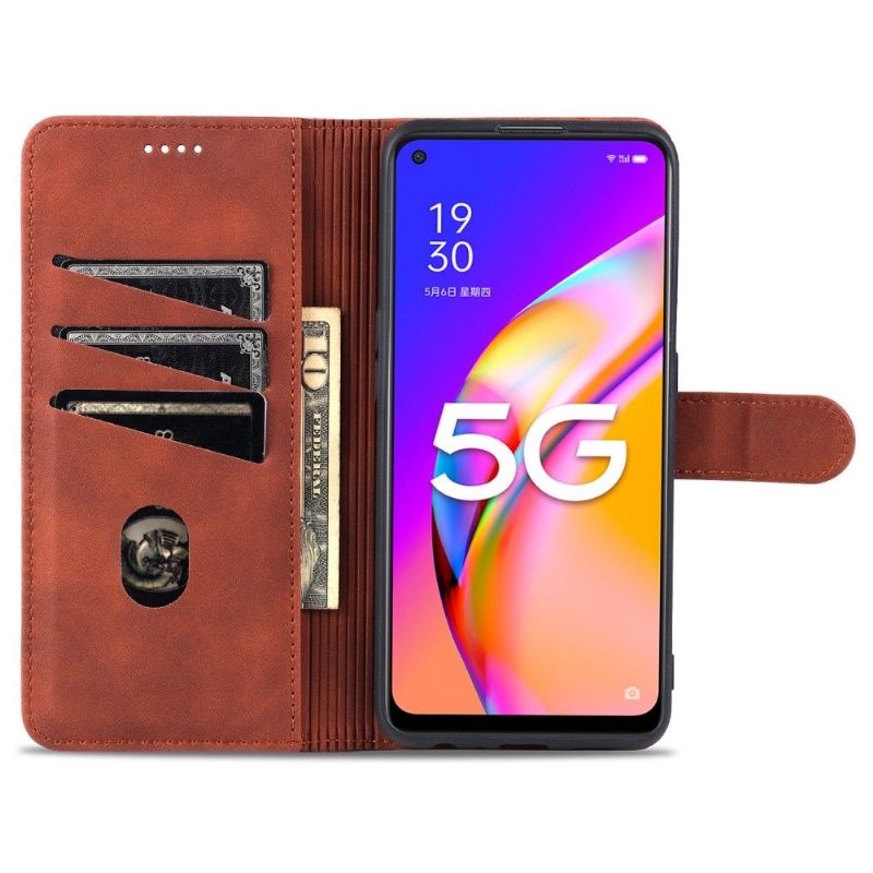 δερματινη θηκη Oppo A74 5G / A54 5G Θήκη Flip Κάτοχος Κάρτας Azns