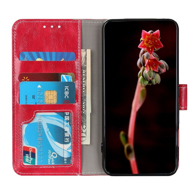 Κάλυμμα Motorola Edge 20 Πολυτελής Ραφή Με Δερμάτινα Εφέ
