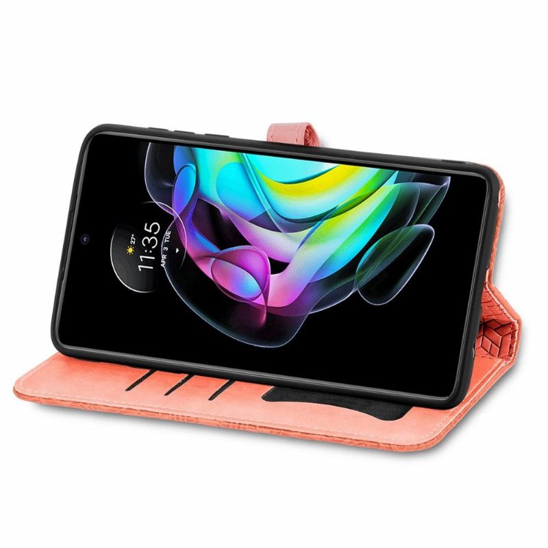 Θήκη Flip Motorola Edge 20 Φύλλο Μάνταλα