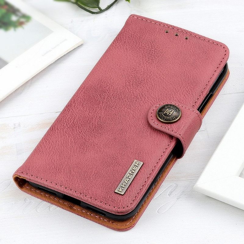 Κάλυμμα Xiaomi Mi 11i / Poco F3 Κάτοχος Κάρτας Khazneh Leather Effect