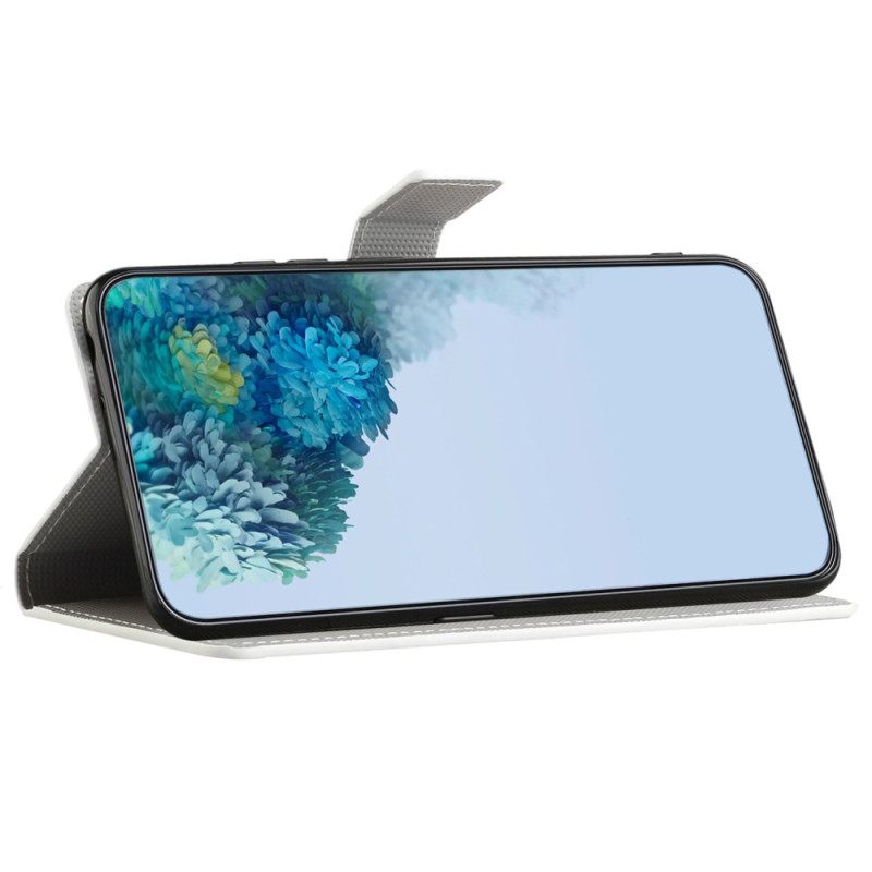 Θηκη Κινητου Samsung Galaxy A15 5g Λευκές Πεταλούδες Σε Λευκό Φόντο