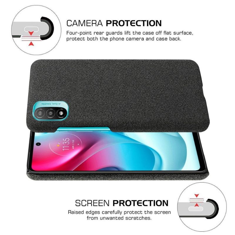 θηκη κινητου Motorola Moto E20 / E30 / E40 Υφασμάτινο Κάλυμμα