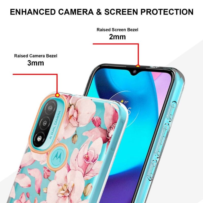 Θήκη Motorola Moto E20 / E30 / E40 Gardenia Pink Flower