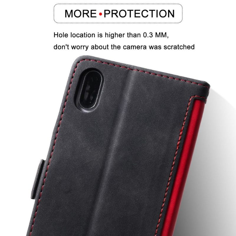 Κάλυμμα iPhone X / XS πορτοφολι Vintage Pocket