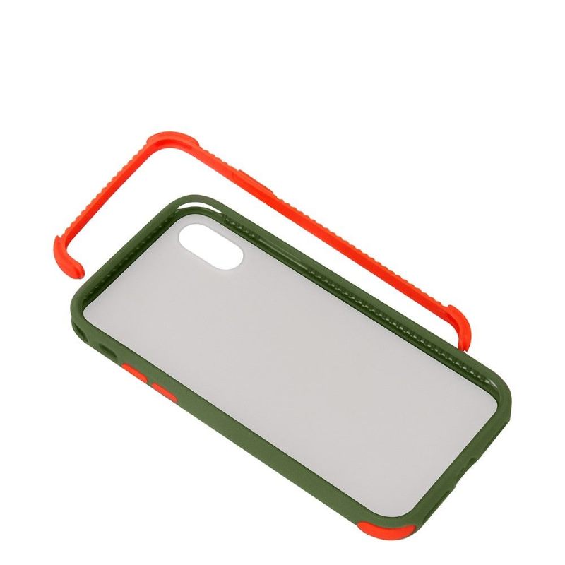 Θήκη iPhone X / XS Διάφανο Περίγραμμα Χρωματιστό