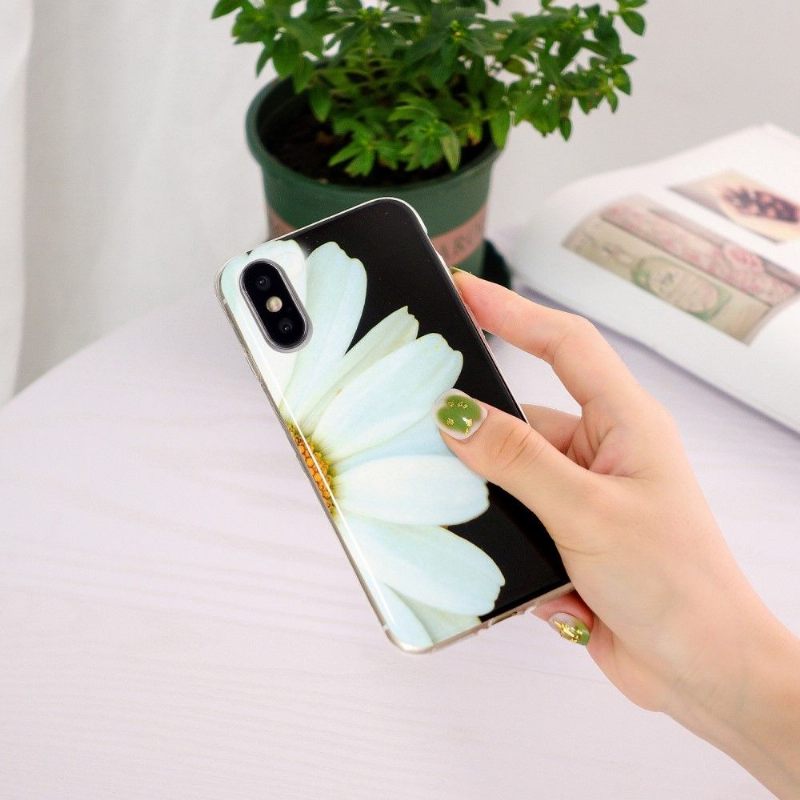 Θήκη iPhone X / XS Φθορίζουσα Μαργαρίτα