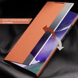 δερματινη θηκη Samsung Galaxy Note 20 Ultra Θήκη Flip Δερμάτινο Παράθυρο