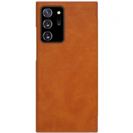 Κάλυμμα Samsung Galaxy Note 20 Ultra Qin Leather Effect - Αβάνα