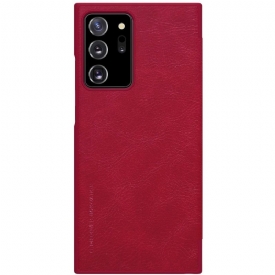 Κάλυμμα Samsung Galaxy Note 20 Ultra Qin Leather Effect - Κόκκινο