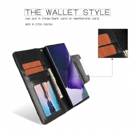 Θήκη Κάλυμμα Samsung Galaxy Note 20 Ultra Κλασικό Ψεύτικο Δέρμα