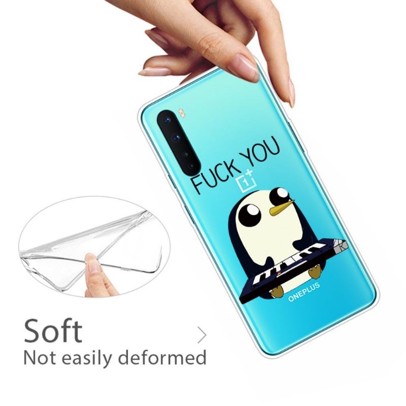 Θήκη OnePlus Nord Penguin Piano"fuck You"