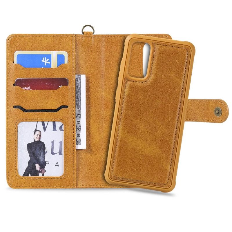 Θήκη Κάλυμμα Samsung Galaxy S20 2 σε 1 Faux Leather Retro