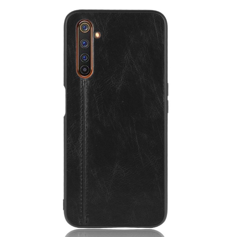 θηκη κινητου Realme 6 Pro Ραφή Με Δερμάτινα Εφέ
