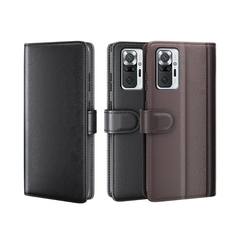 Θήκη Flip Xiaomi Redmi Note 10 Pro Premium Δέρμα