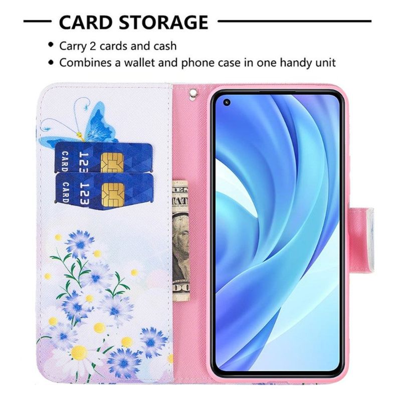Κάλυμμα Xiaomi Mi 11 Lite 5G NE / Mi 11 Lite / Mi 11 Lite 5G Πεταλούδα Και Μαργαρίτες