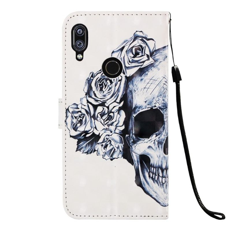 Κάλυμμα Xiaomi Redmi Note 7 Skull Flowers