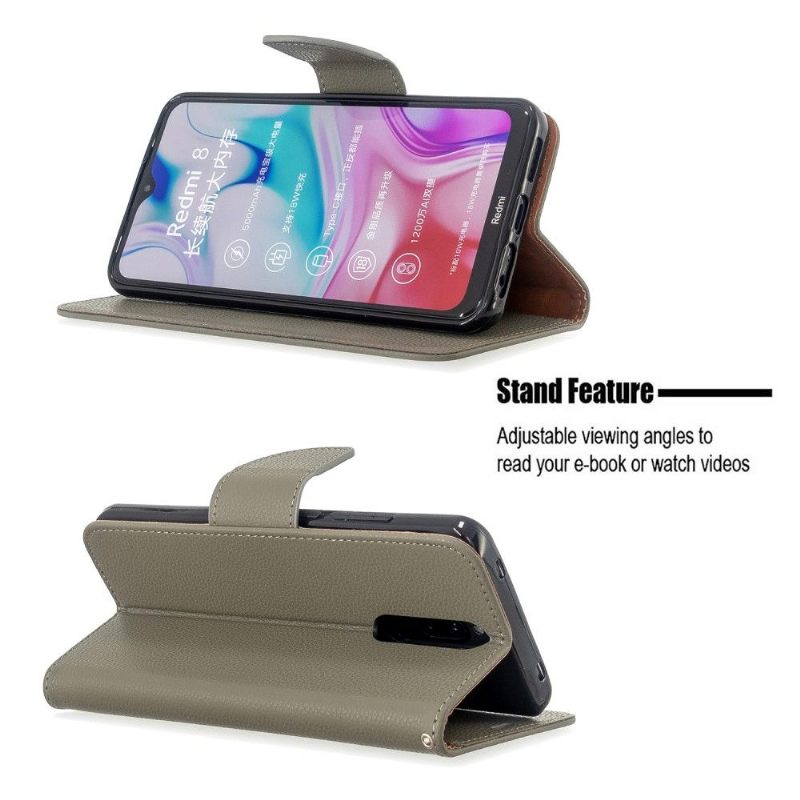 Θήκη Flip Xiaomi Redmi Note 8 δερματινη θηκη Grained Leather Effect Folio