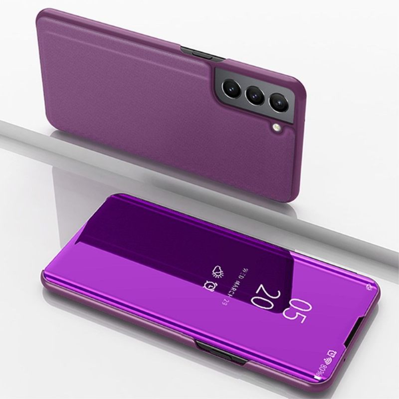 Θήκη Samsung Galaxy S22 Plus 5G Θήκη Flip Εφέ Καθρέφτη
