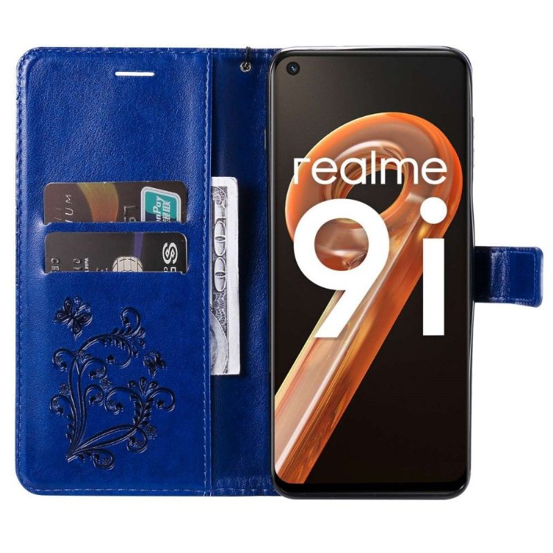 δερματινη θηκη Realme 9i Υποστήριξη Λειτουργίας Butterflies