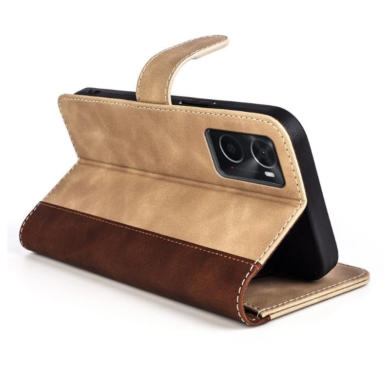 Κάλυμμα Realme 9i Θήκη Flip Bicolor Folio Stand