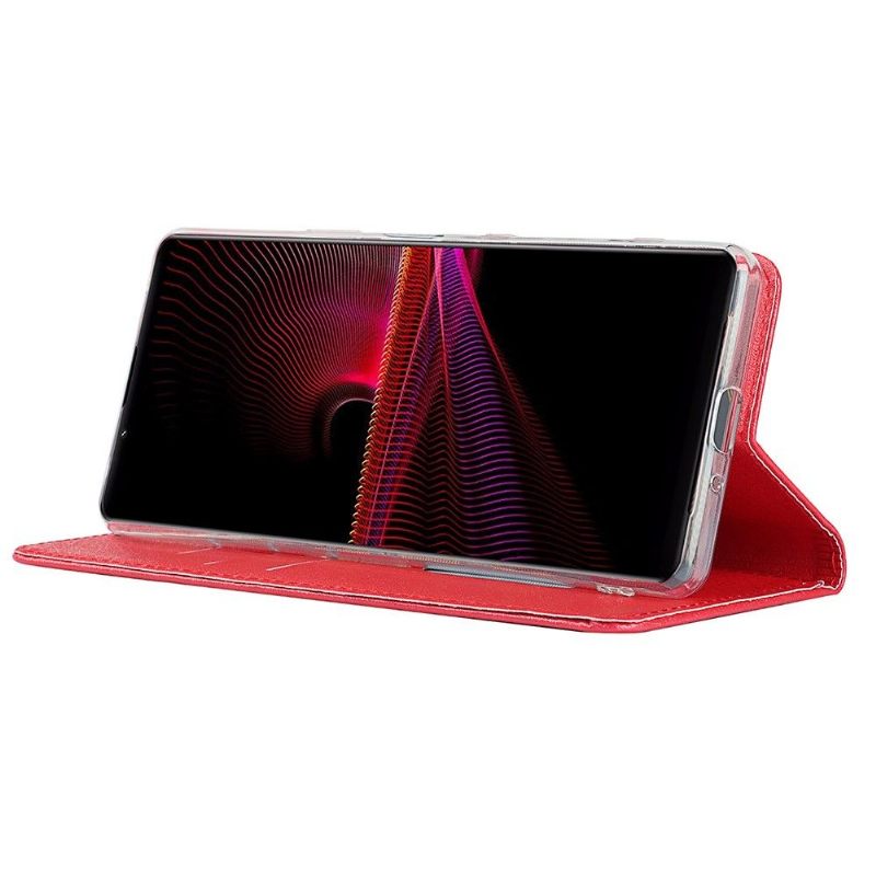 Κάλυμμα Sony Xperia 1 III Θήκη Flip Κάτοχος Κάρτας Blue Moon Flap