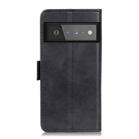 Θήκη Flip Google Pixel 6 πορτοφολι Ματ Συνθετικό Δέρμα