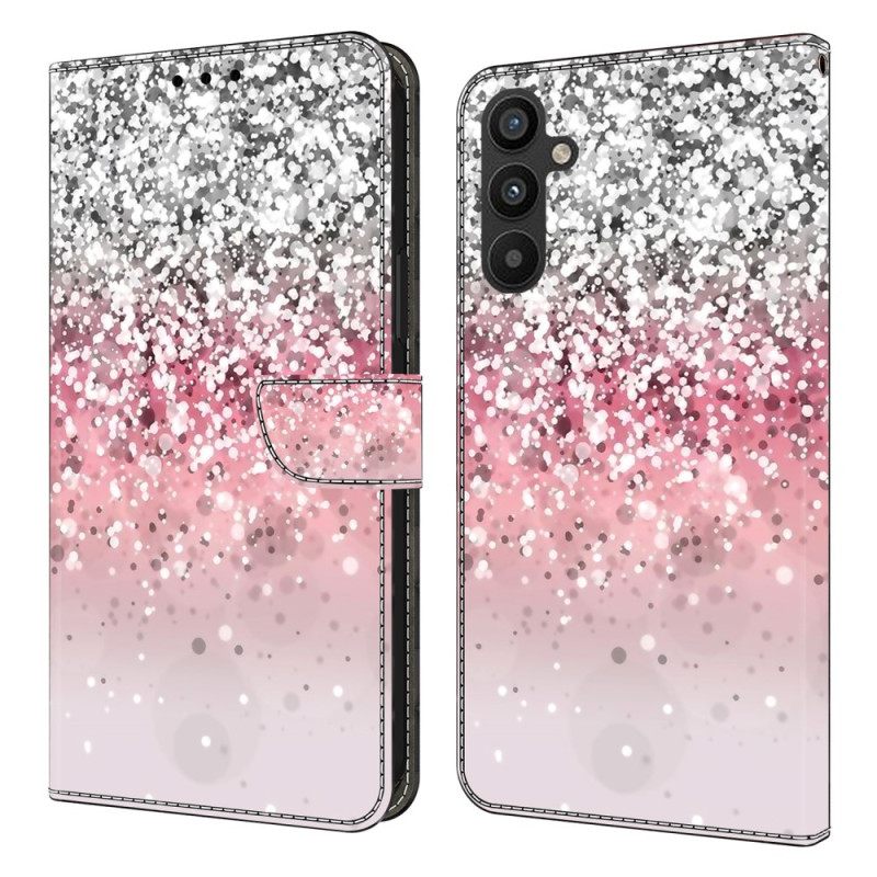 Δερματινη Θηκη Samsung Galaxy A15 Μοτίβο Κλίσης Σιλικόνης