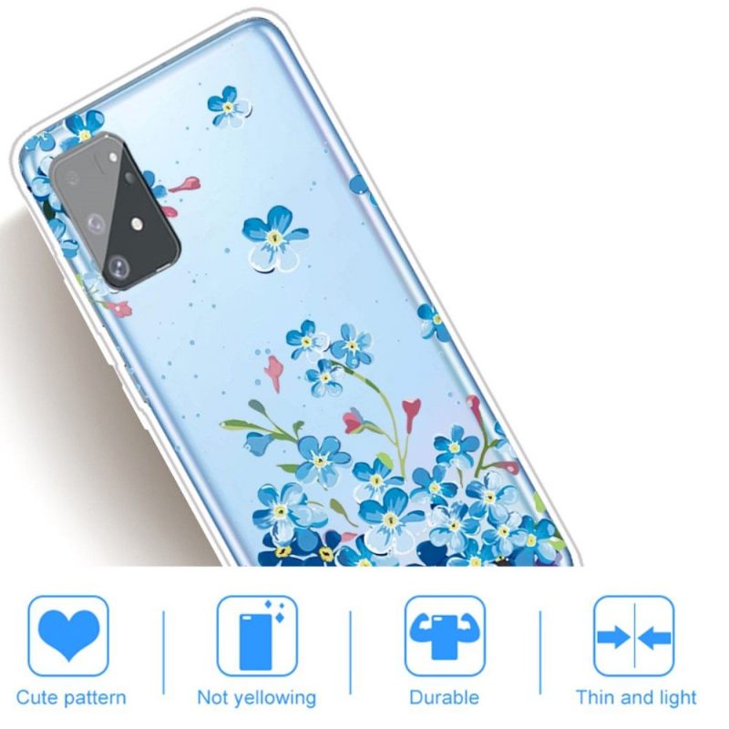 θηκη κινητου Samsung Galaxy S10 Lite Μπλε Λουλούδια