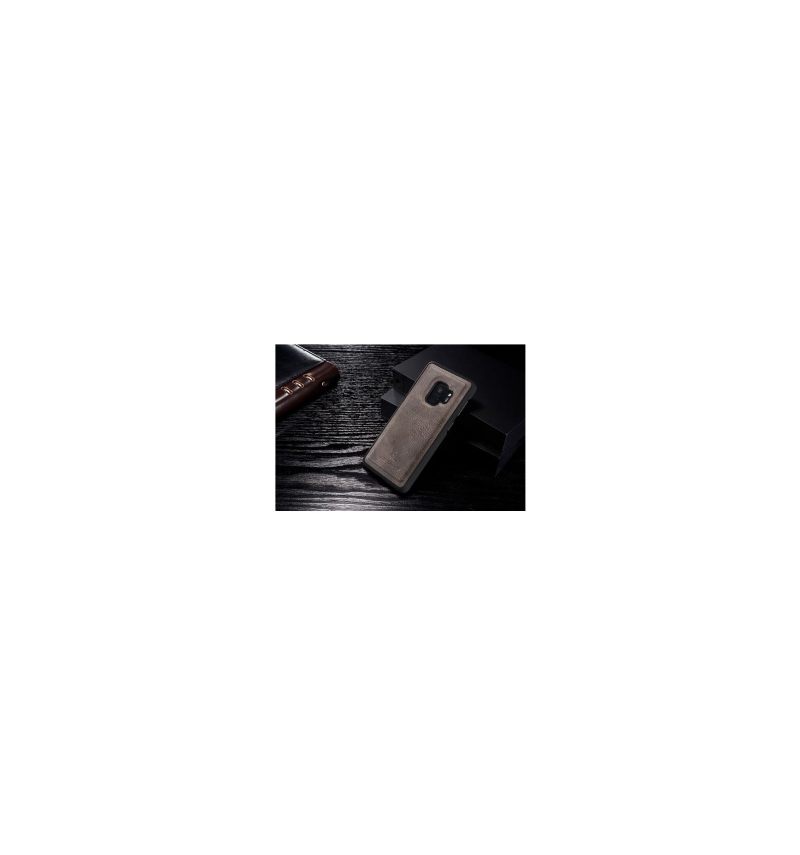 θηκη κινητου δερματινη θηκη Samsung Galaxy S9 πορτοφολι Αφαιρούμενο Καφέ