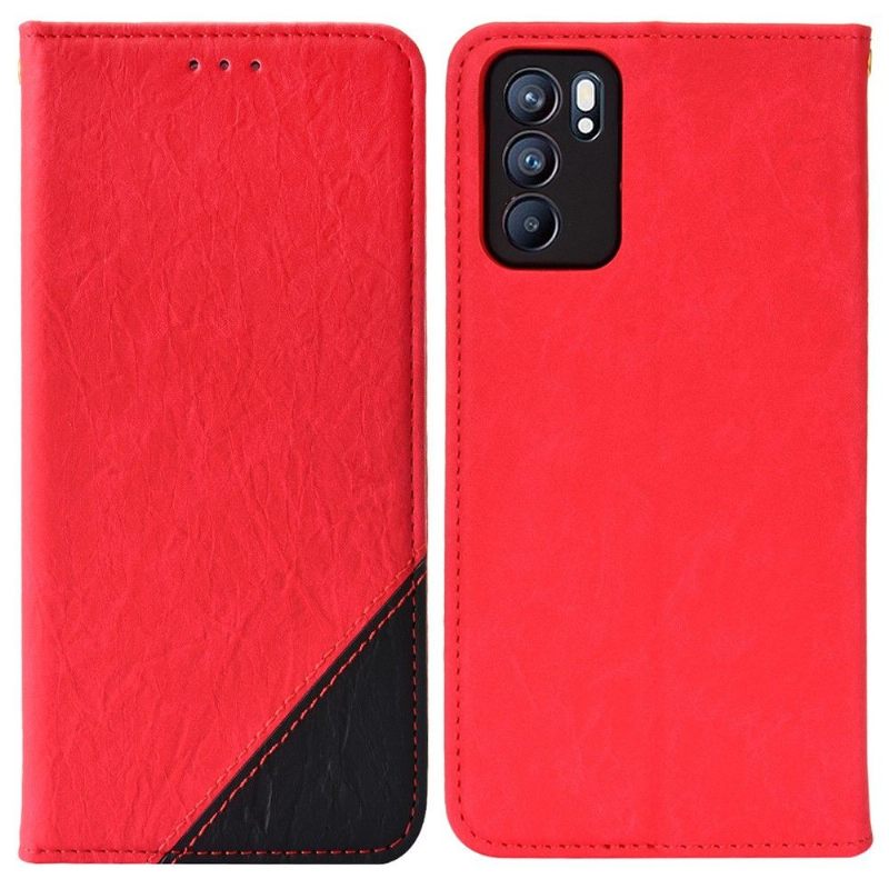 δερματινη θηκη Oppo Reno 6 5G Θήκη Flip Faux Leather Retro