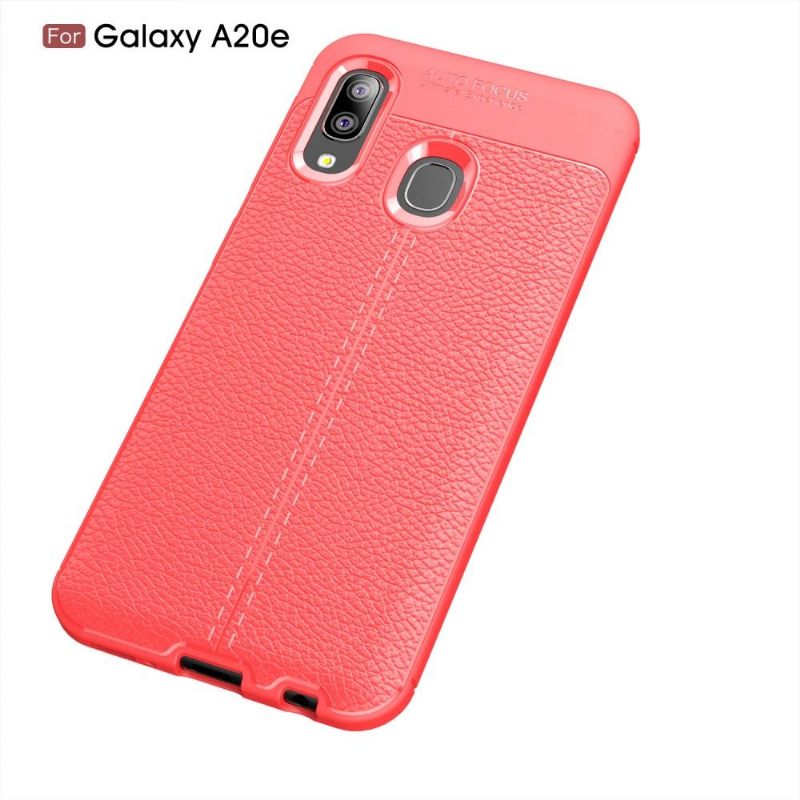 Θήκη Samsung Galaxy A20e Ζελ Φινιρίσματος Από Ψεύτικο Δέρμα