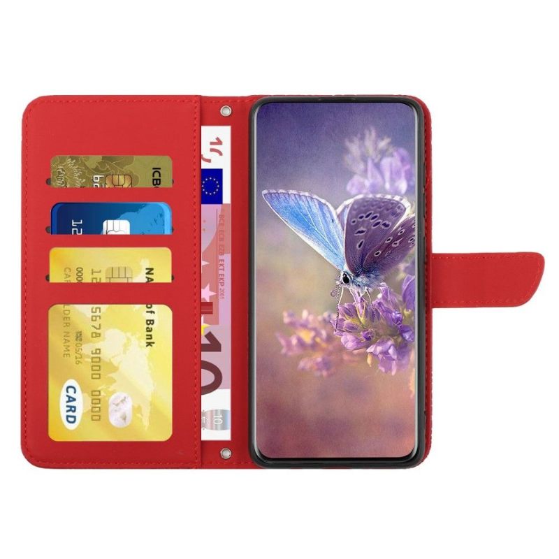 Κάλυμμα OnePlus Nord 2T 5G Εικονογράφηση Κορδόνι Πεταλούδων Και Λουλουδιών