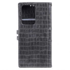 Κάλυμμα Samsung Galaxy S21 Ultra 5G Croc Effect Leather Style