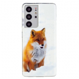 Θήκη Samsung Galaxy S21 Ultra 5G Fluorescent Red Fox