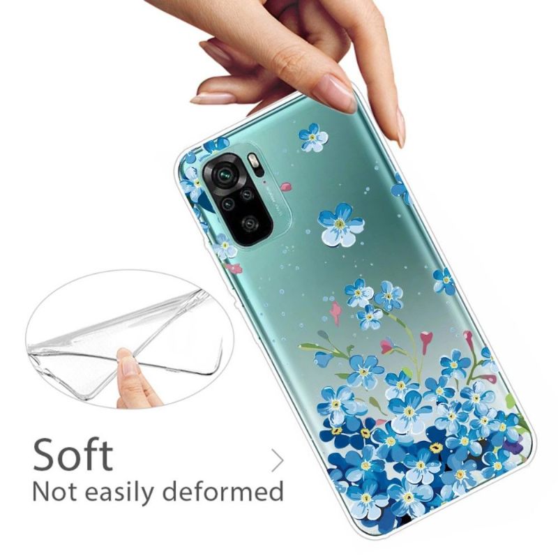 Θήκη Xiaomi Redmi Note 10 Μπλε Λουλούδια