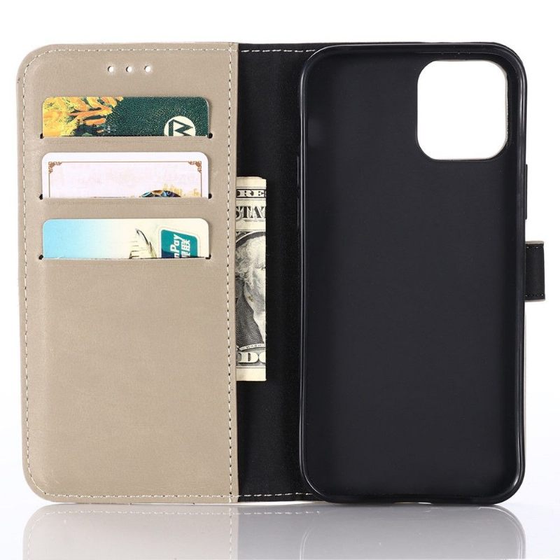 δερματινη θηκη iPhone 12 Mini Θήκη Flip Retro Leather Effect