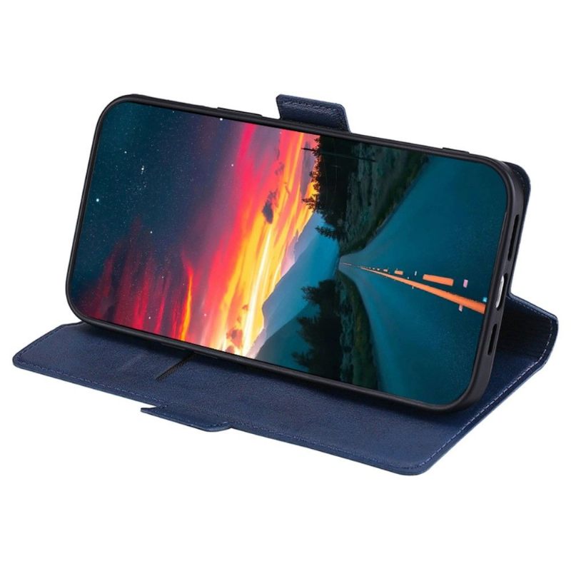 Κάλυμμα iPhone SE 2022 Μινιμαλιστική Επιχείρηση Faux Leather