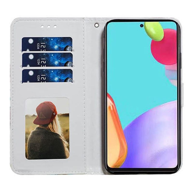 δερματινη θηκη Samsung Galaxy A72 4G / A72 5G Λεοπάρ Μοτίβο