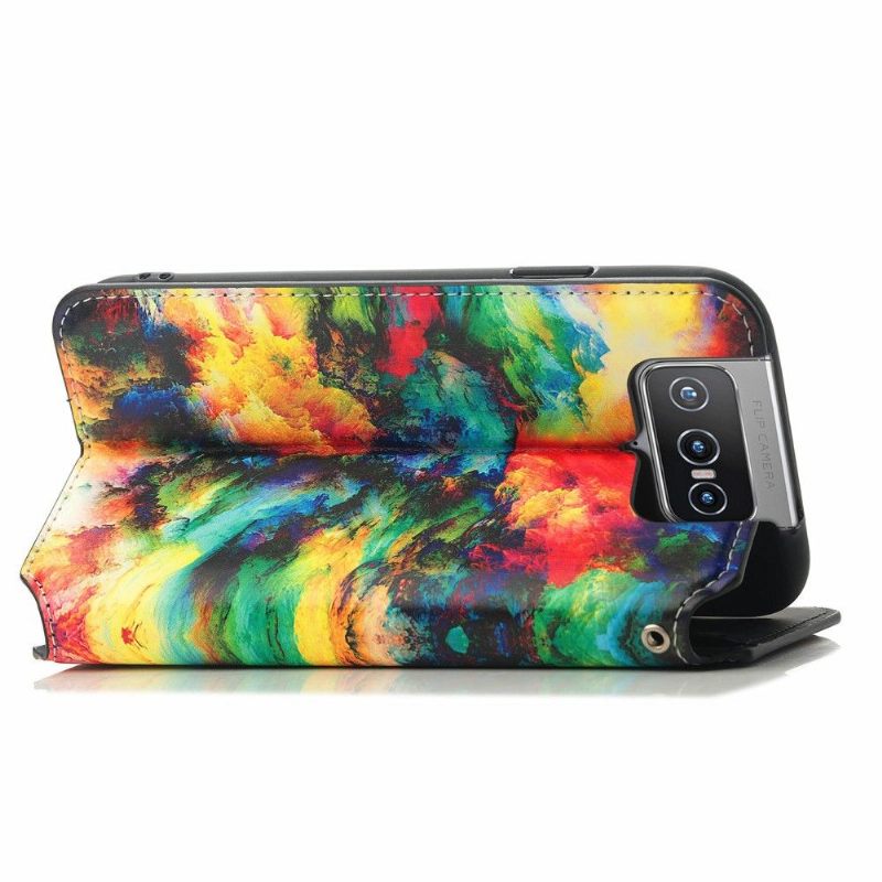 Κάλυμμα Asus Zenfone 8 Flip Θήκη Flip Iridescent Cloud