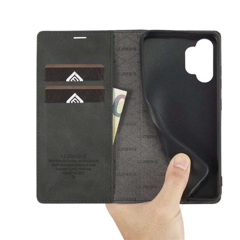 Θήκη Flip Samsung Galaxy A13 4G δερματινη θηκη Lc.imeeke Κάτοχος Κάρτας Rabat