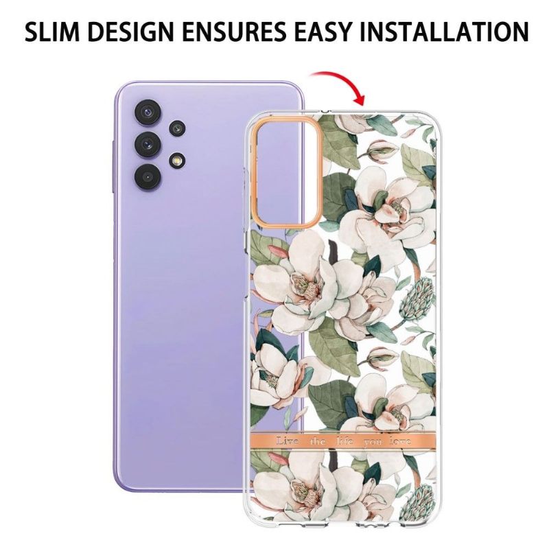 Θήκη Samsung Galaxy A13 4G Gardenia White Flower