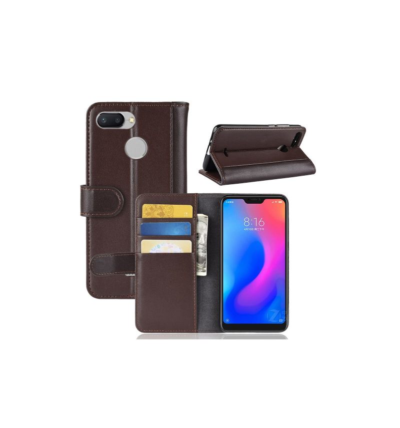 θηκη πορτοφολι Xiaomi Redmi 6 Premium Δερμάτινη Θήκη Κάρτας