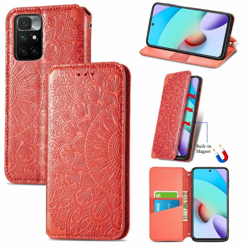 δερματινη θηκη Xiaomi Redmi 10 Θήκη Flip Flip Chic Mandala