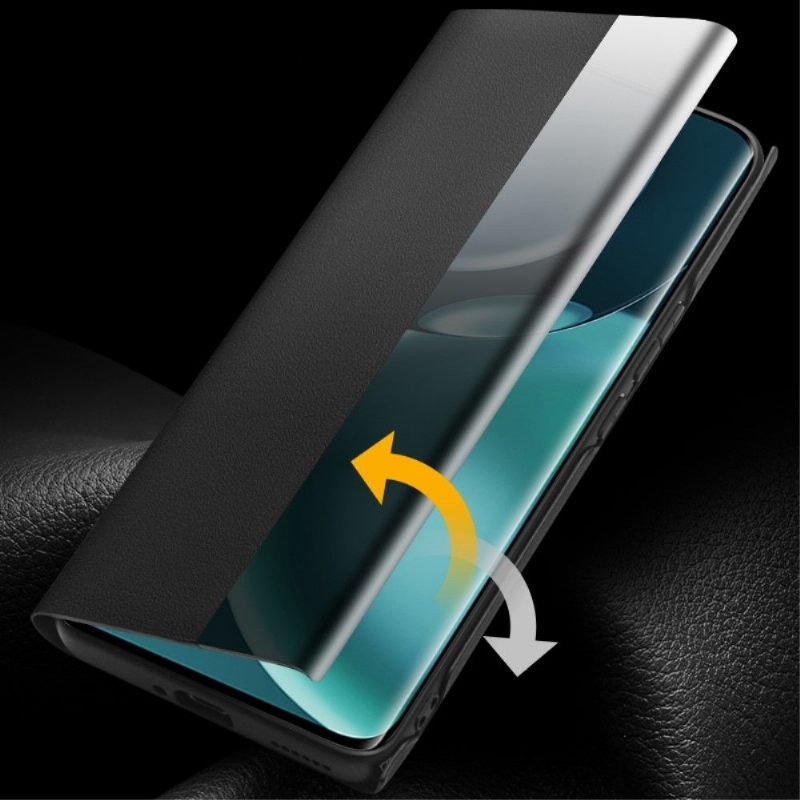 Κάλυμμα Honor Magic 4 Pro Θήκη Flip Δερμάτινο Παράθυρο
