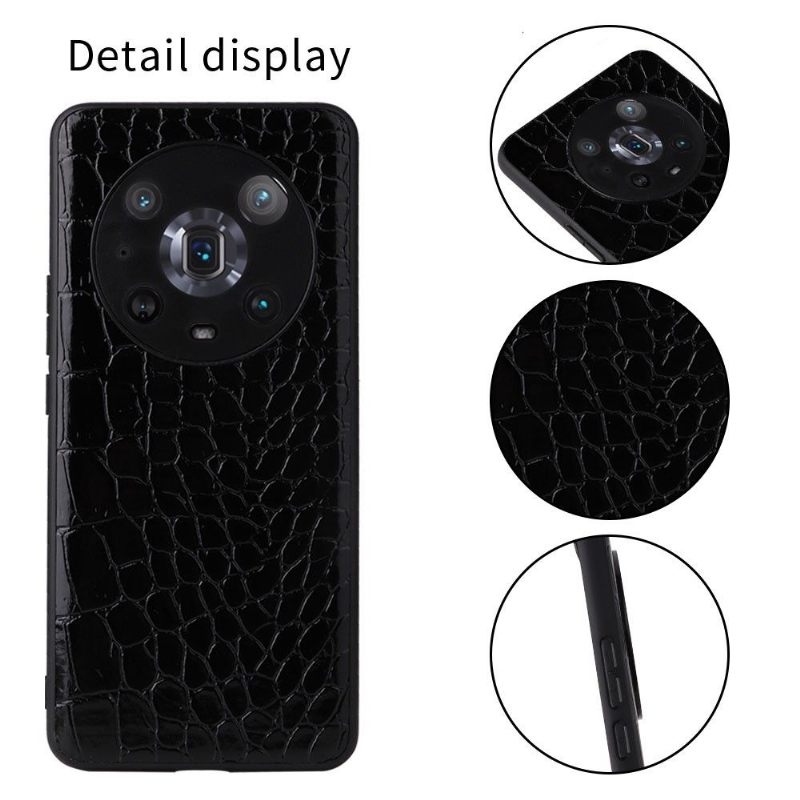 Θήκη Honor Magic 4 Pro Εφέ Μαύρου Κροκόδειλου
