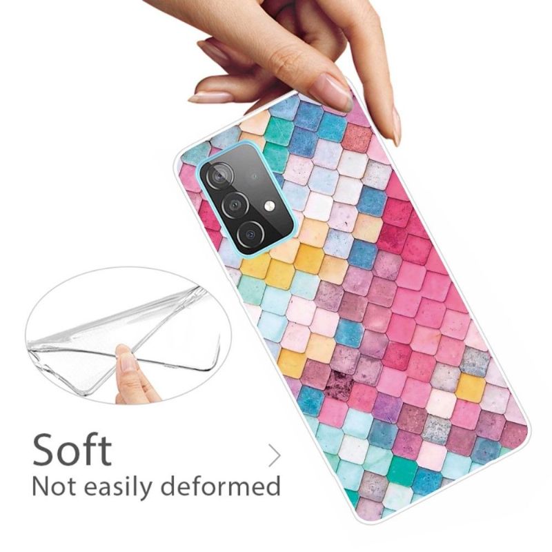 θηκη κινητου Samsung Galaxy A32 4G Πολύχρωμα Τετράγωνα