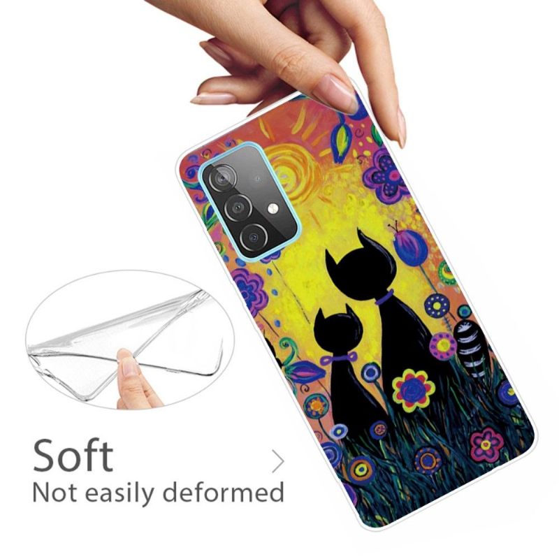 Θήκη Samsung Galaxy A32 4G Μαύρες Γάτες