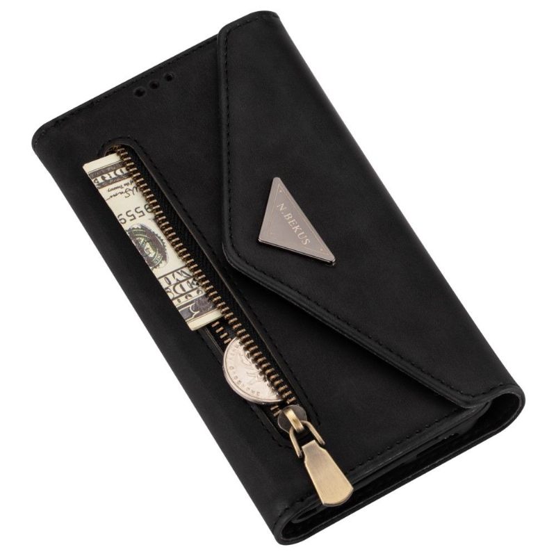Κάλυμμα iPhone 12 / 12 Pro πορτοφολι Leather Effect N.bekus